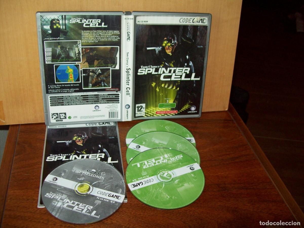 Videojuegos y consolas: TOM CLANCY`S SPLINTER CELL - JUEGO PC COMPLETO 4 CDS TOTALMENTE CASTELLANO - Foto 1