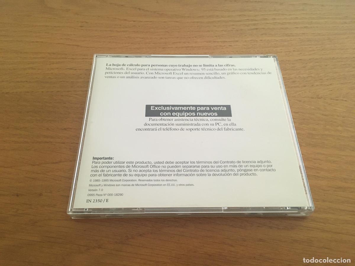 Videojuegos y consolas: Excel para Windows 95 con certificado de autenticidad. - Foto 2