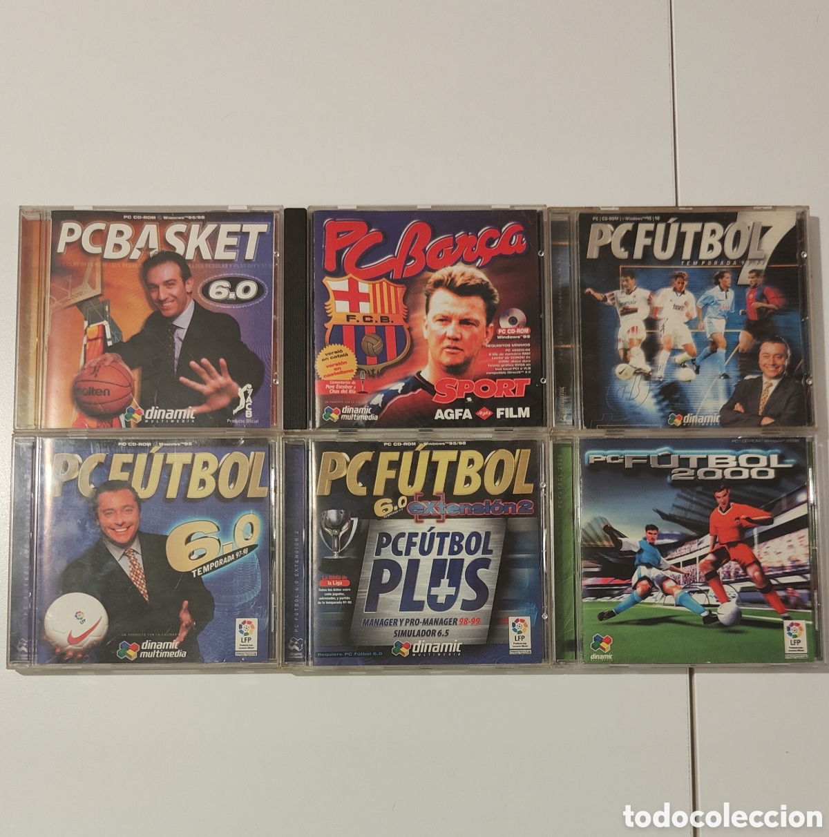 Videojuegos y consolas: Lote PC F&uacute;tbol + PC Basket - Foto 1