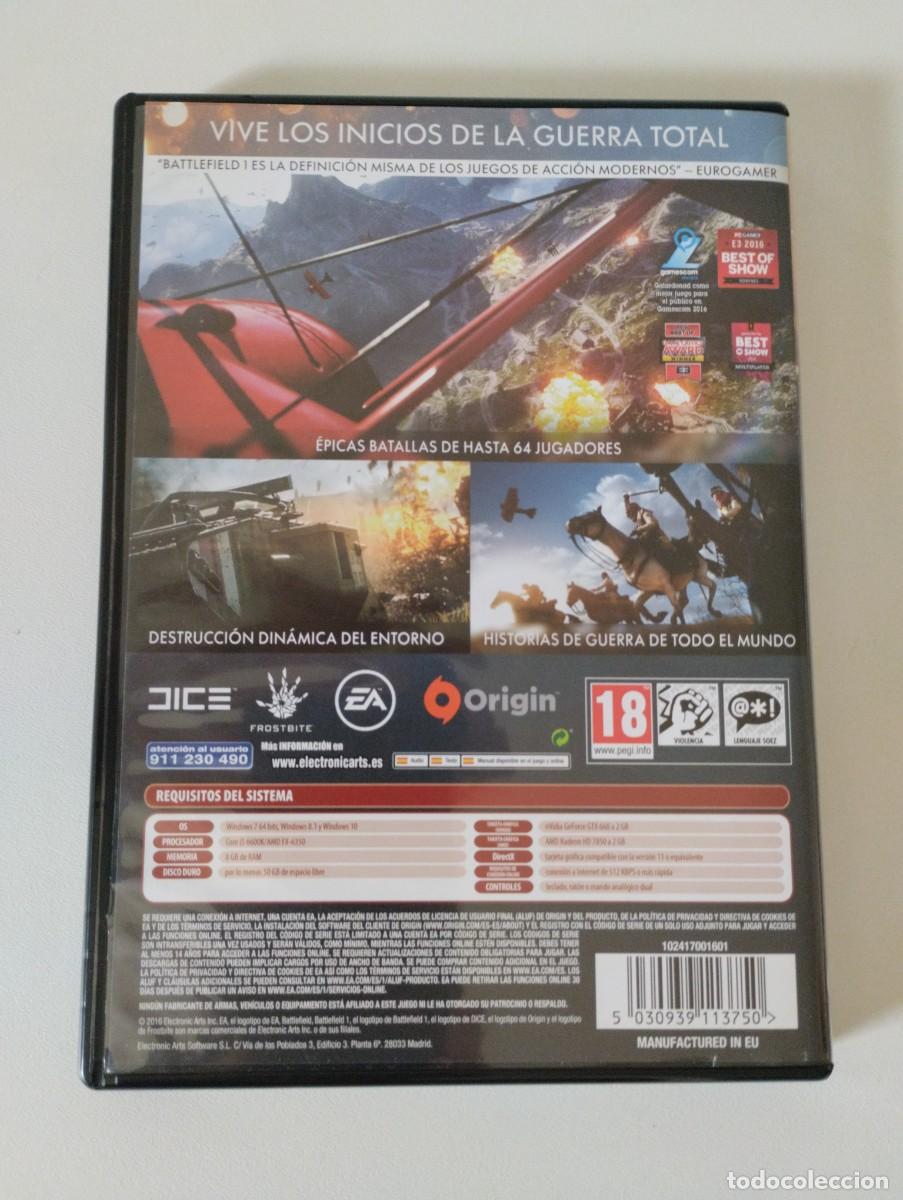 Videojuegos y consolas: &rdquo;BATTLEFIELD 1&rdquo;.videojuego para PC. - Foto 2