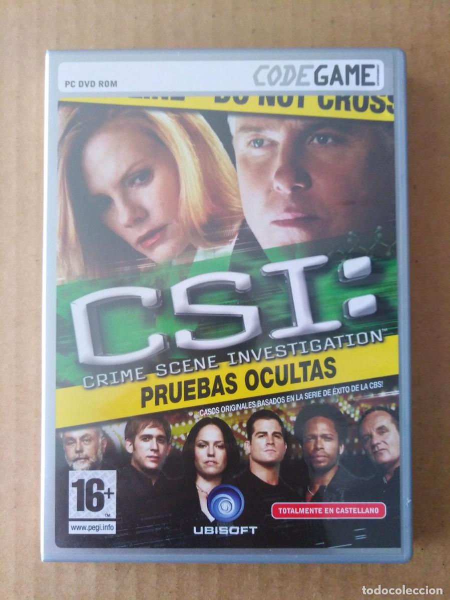 Videojuegos y consolas: Juego PC DVD-Rom CSI: Pruebas Ocultas (Ubisoft, 2007). Con manual. En castellano. Code Game. - Foto 1