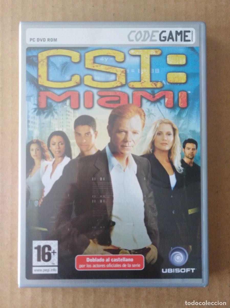 Videojuegos y consolas: Juego PC DVD-Rom CSI: Miami (Ubisoft, 2004). Con manual. En castellano. Code Game. - Foto 1