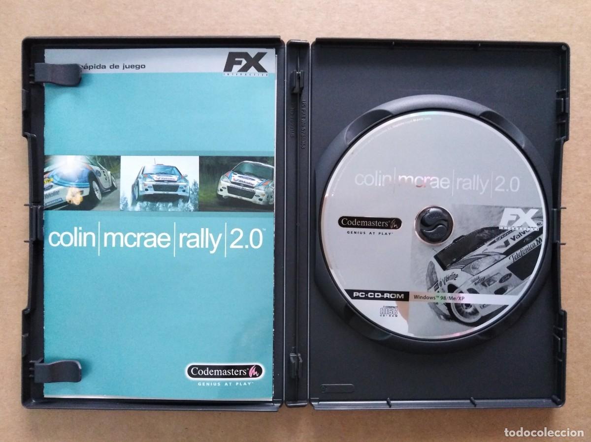 Videojuegos y consolas: Juego PC CD-Rom Colin McRae Rally 2.0 (Codemasters, 2000). Con manual y pegatinas. FX Interactive. - Foto 3