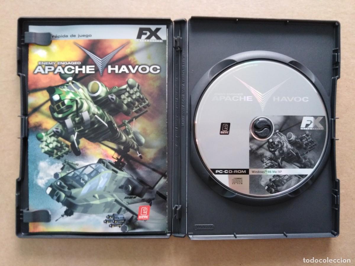 Videojuegos y consolas: Juego PC CD-Rom Apache vs. Havoc: Enemy Engaged (Empire, 2004). Con manual y pegatinas. - Foto 3