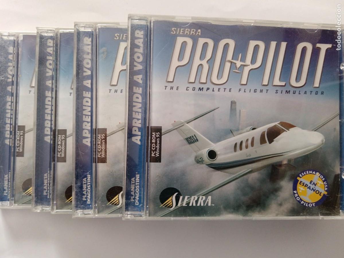 Videojuegos y consolas: Pro pilot. The complete flight simulator cd 2,3,4 y 5 - Foto 4