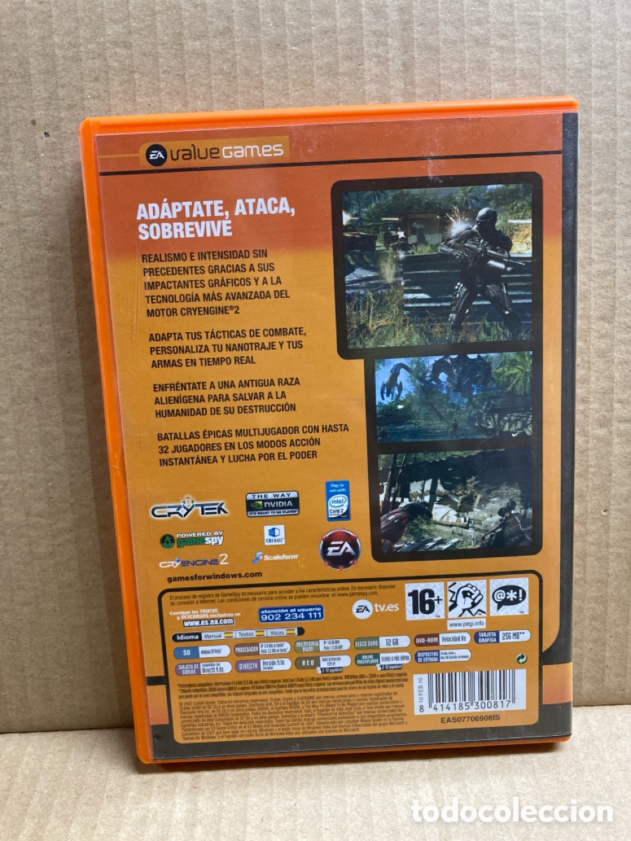 Videojuegos y consolas: JUEGO PC CRYSIS. INCLUYE MANUAL - Foto 2
