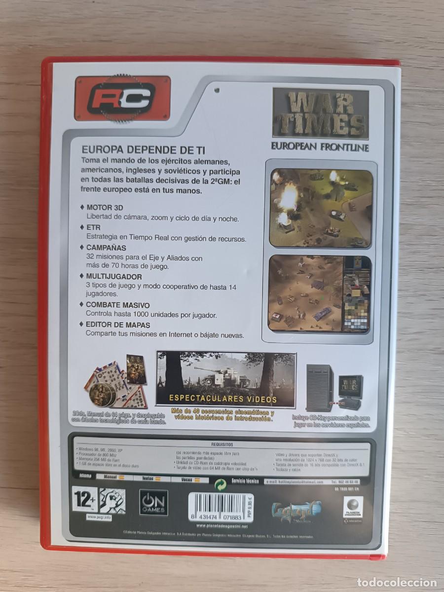 Videojuegos y consolas: WAR TIMES, EUROPEAN FRONTLINE - PC CD ROM. - Foto 4