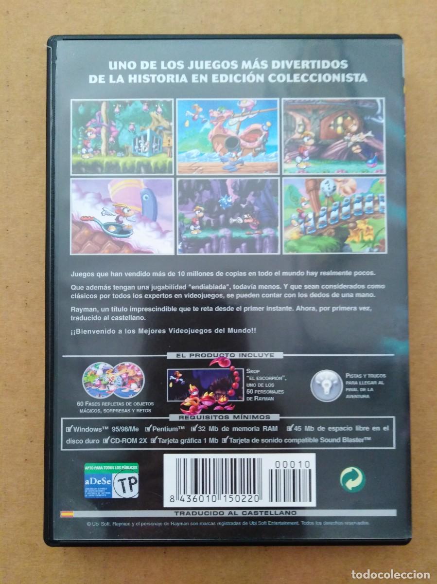 Videojuegos y consolas: Juego PC CD-Rom Rayman (Ubisoft, 2002). Con manual. FX Interactive. - Foto 2