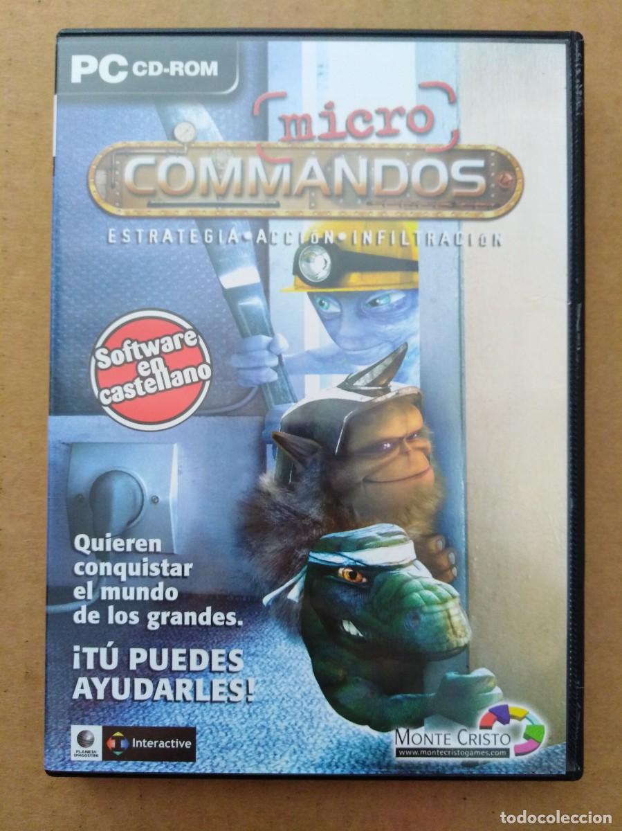 Videojuegos y consolas: Juego PC CD-Rom Micro Commandos (Monte Cristo, 2002). Con manual. En castellano. - Foto 1