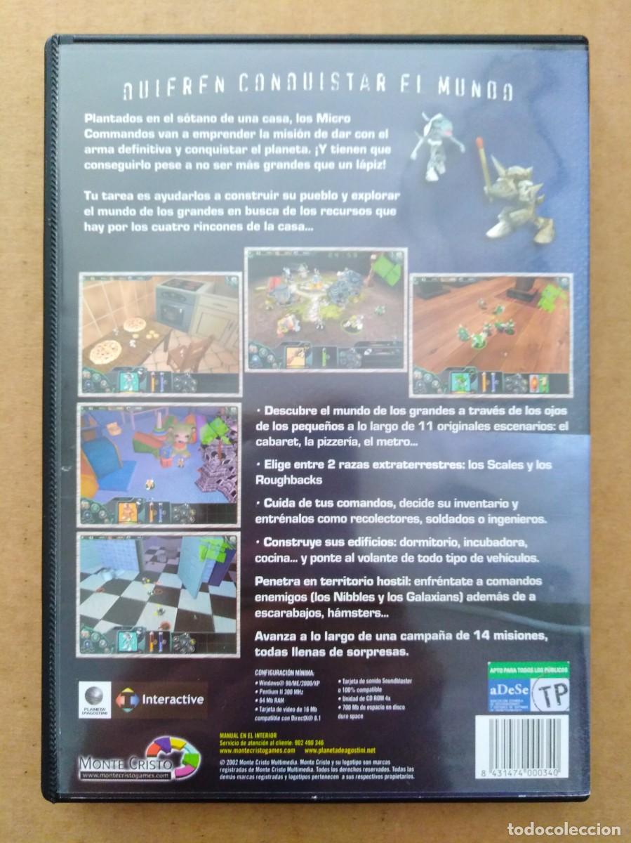 Videojuegos y consolas: Juego PC CD-Rom Micro Commandos (Monte Cristo, 2002). Con manual. En castellano. - Foto 2