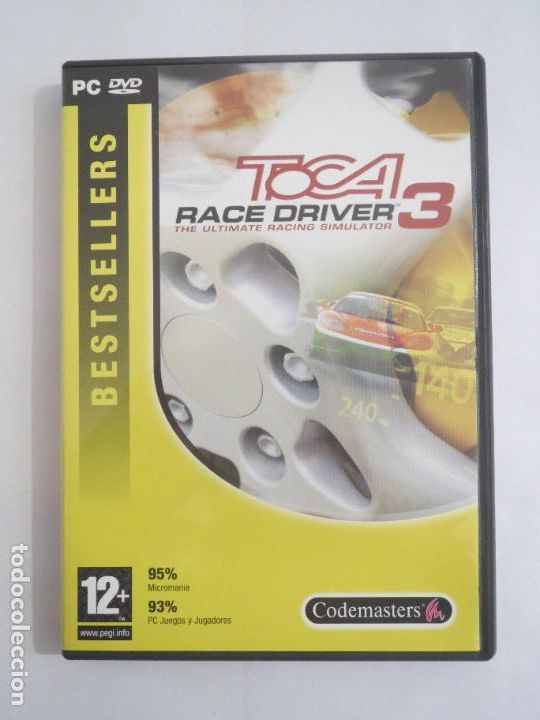 Videojuegos y consolas: TOCA RACE DRIVEN 3 CODEMASTERS BESTSELLERS 2005 PAL ESP PC 1 DVD COMO NUEVO - Foto 1