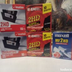 Videojuegos y Consolas: LOTE 50 DISKETTES DE 1.44 MB EMTEC, MAXELL, IMATION