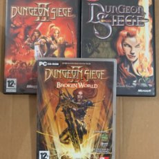 Videojuegos y Consolas: LOTE 3 VIDEOJUEGOS DUNGEON SIEGE - DVD PC CD ROM II BROKEN WORLD JUEGOS
