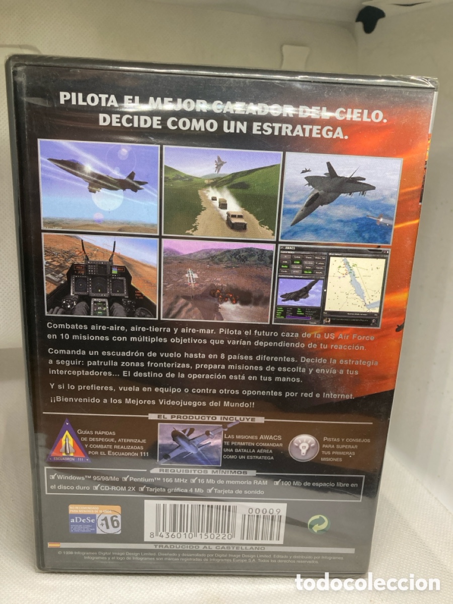 Videojuegos y consolas: PC CD ROM TOTAL AIR WAR precintado - Foto 2