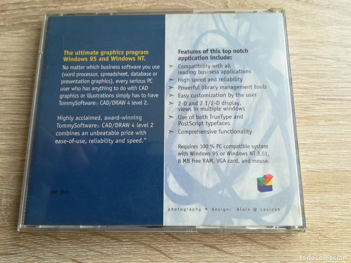 Videojuegos y consolas: CAD / DRAW 4 LEVEL 2 - WINDOWS 95 - PC CD ROM - TOMMYSOFTWARE - A&Ntilde;O 1995. - Foto 6