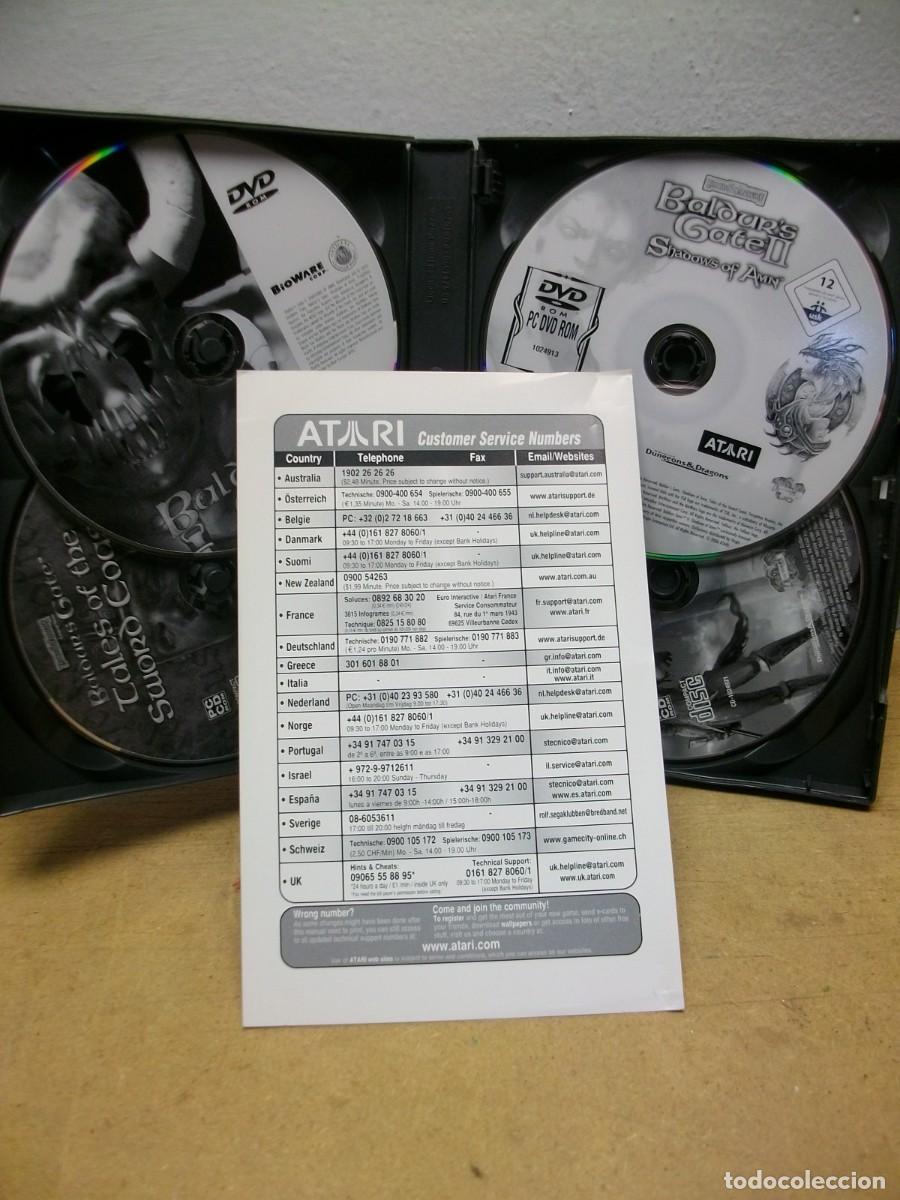 Videojuegos y consolas: Baldurs Gate Compilation BOX 4 DVD JUEGO PC - Foto 2