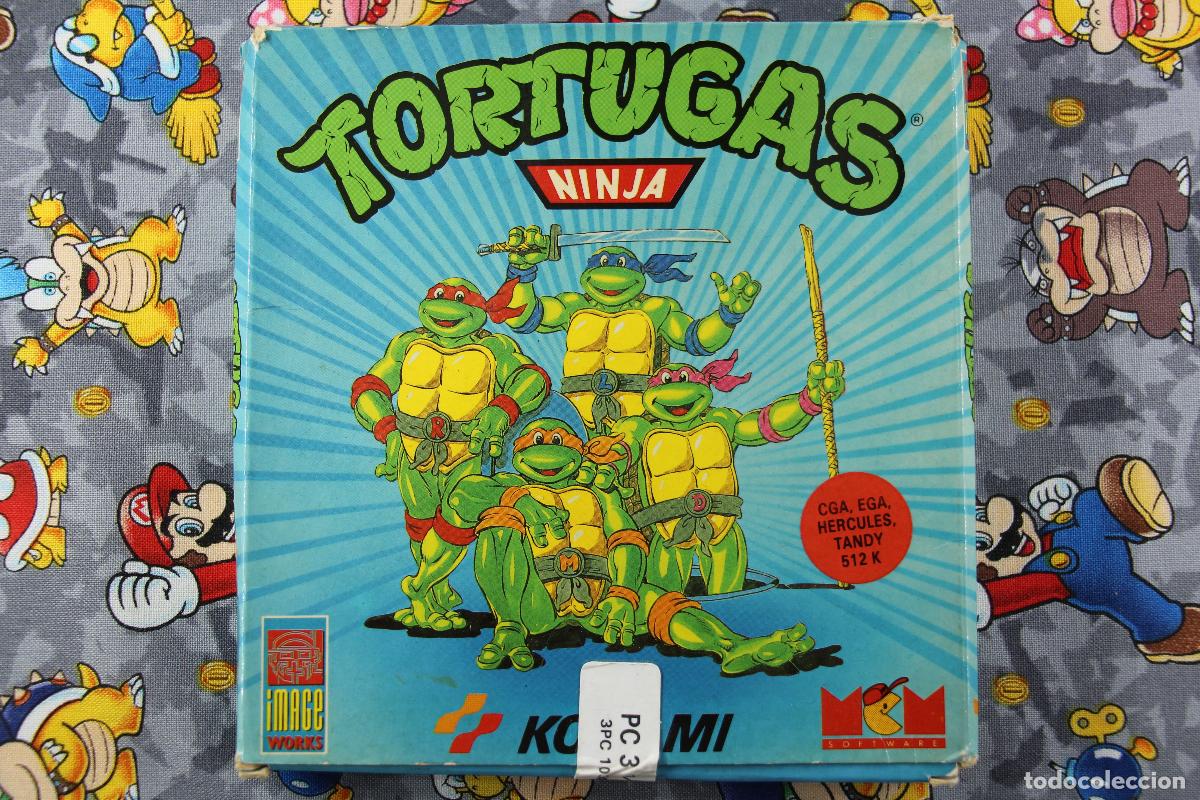 Videojuegos y consolas: PC DISKETTE FLOPPY DISK 3.5 MCM KONAMI TORTUGAS NINJA VERSION ESPA&Ntilde;OLA - Foto 1
