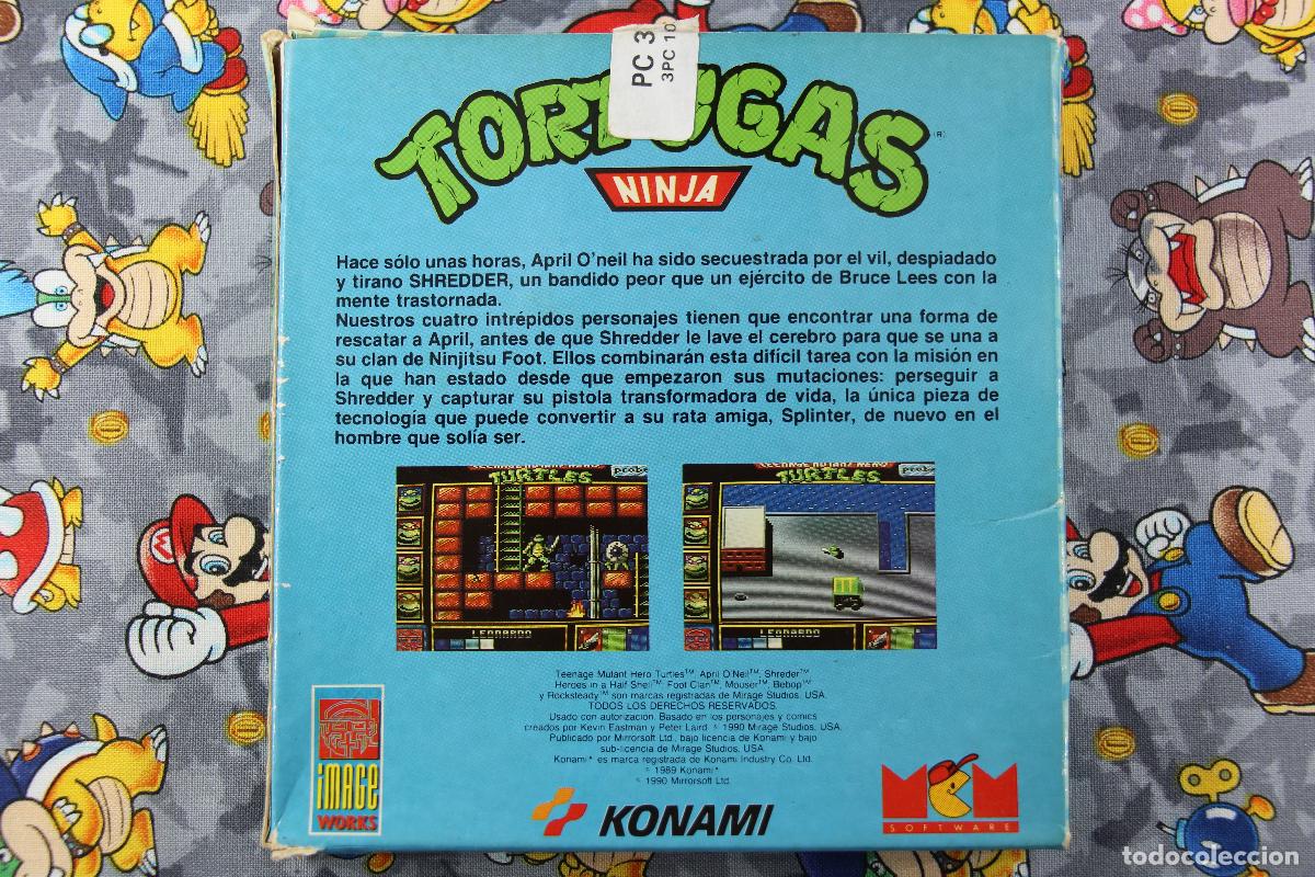 Videojuegos y consolas: PC DISKETTE FLOPPY DISK 3.5 MCM KONAMI TORTUGAS NINJA VERSION ESPA&Ntilde;OLA - Foto 2