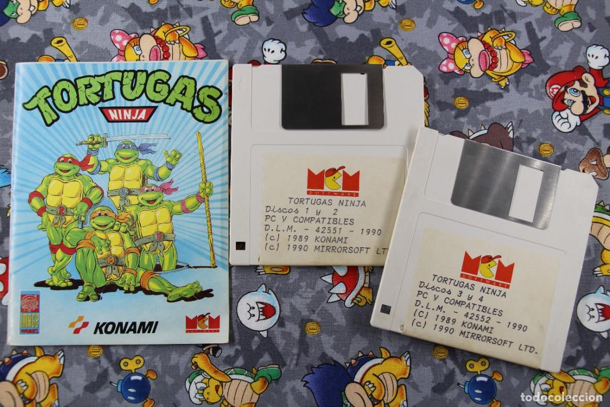 Videojuegos y consolas: PC DISKETTE FLOPPY DISK 3.5 MCM KONAMI TORTUGAS NINJA VERSION ESPA&Ntilde;OLA - Foto 5
