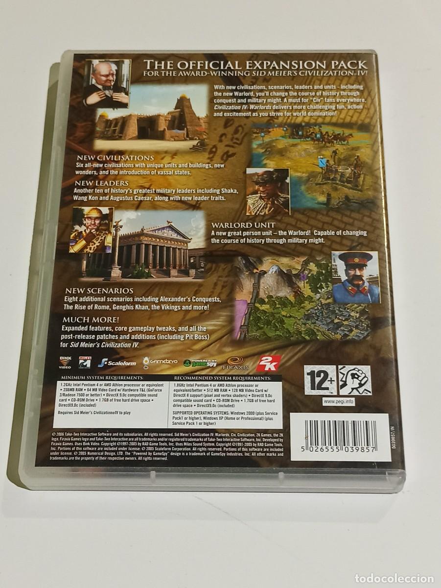 Videojuegos y consolas: Juego PC Civilization IV + Warlords expansion - Foto 10