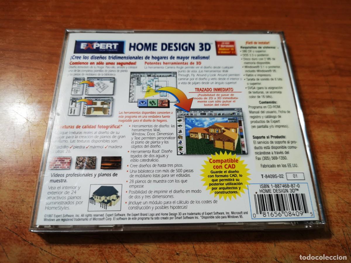 Videojuegos y consolas: HOME DESIGN 3D Expert software CD-ROM 1997 WINDOWS - Foto 2