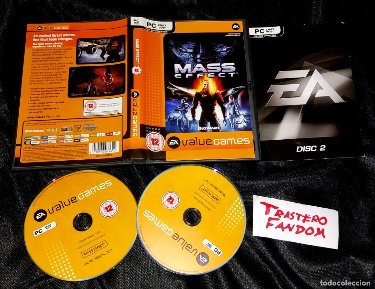 Videojuegos y consolas: MASS EFFECT JUEGO DE PC DOS CDS BUEN ESTADO PAL UK - Foto 1