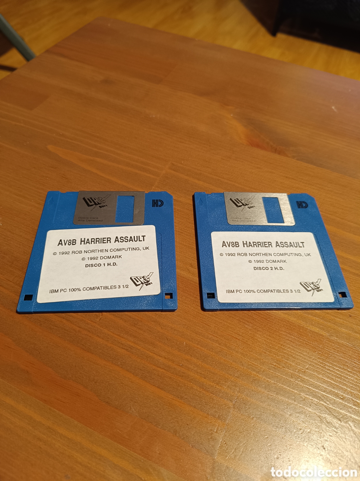 Videojuegos y consolas: Pareja de diskettes juego AV8B HARRIER ASSAULT - Foto 1