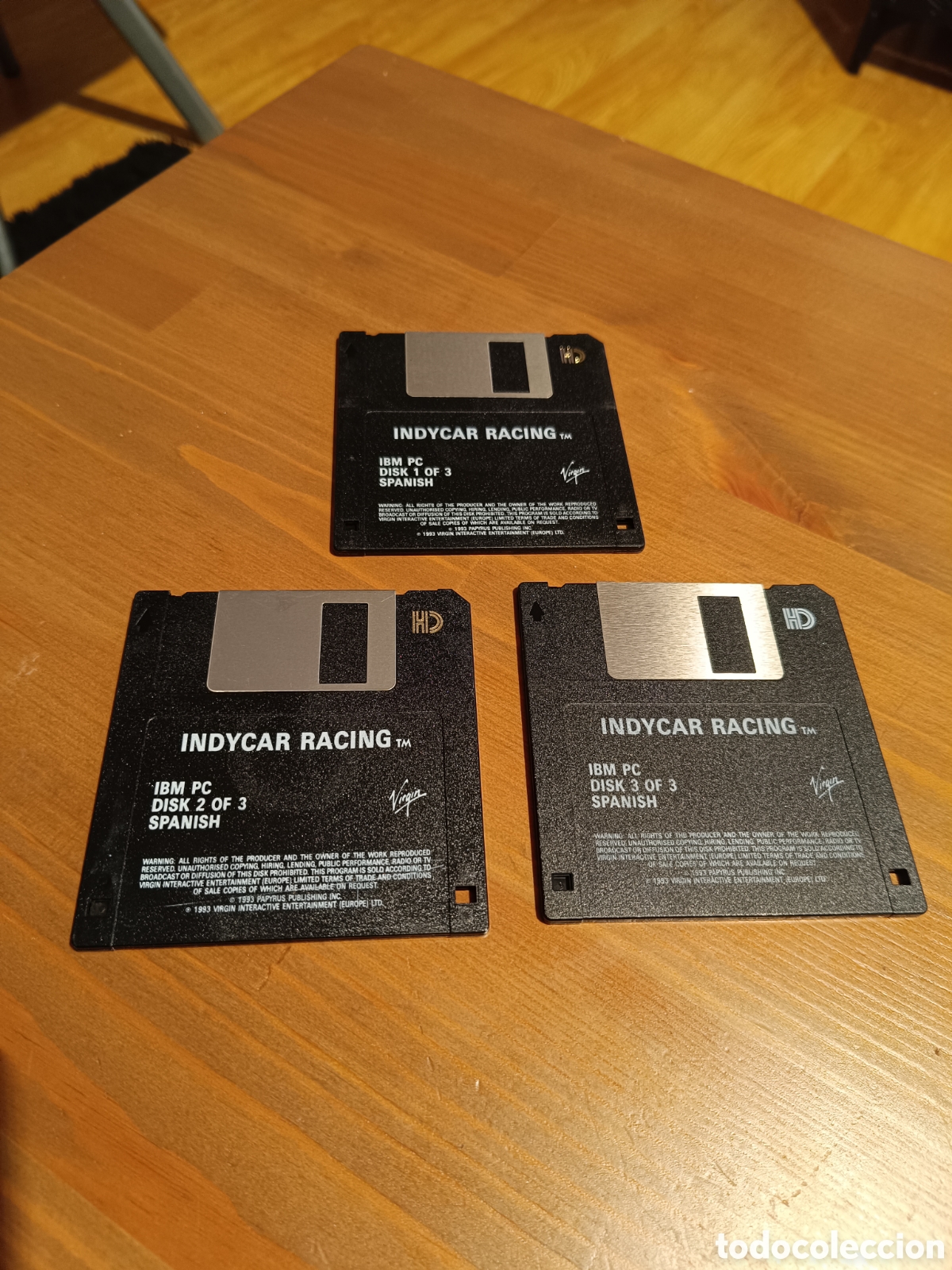 Videojuegos y consolas: Diskettes 3.5 juego Indycar Racing Virgin - Foto 1