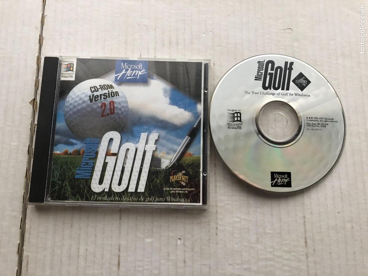 Videojuegos y consolas: GOLF MICROSOFT HOME VERSION 2.0 - PC CD ROM KREATEN - Foto 1