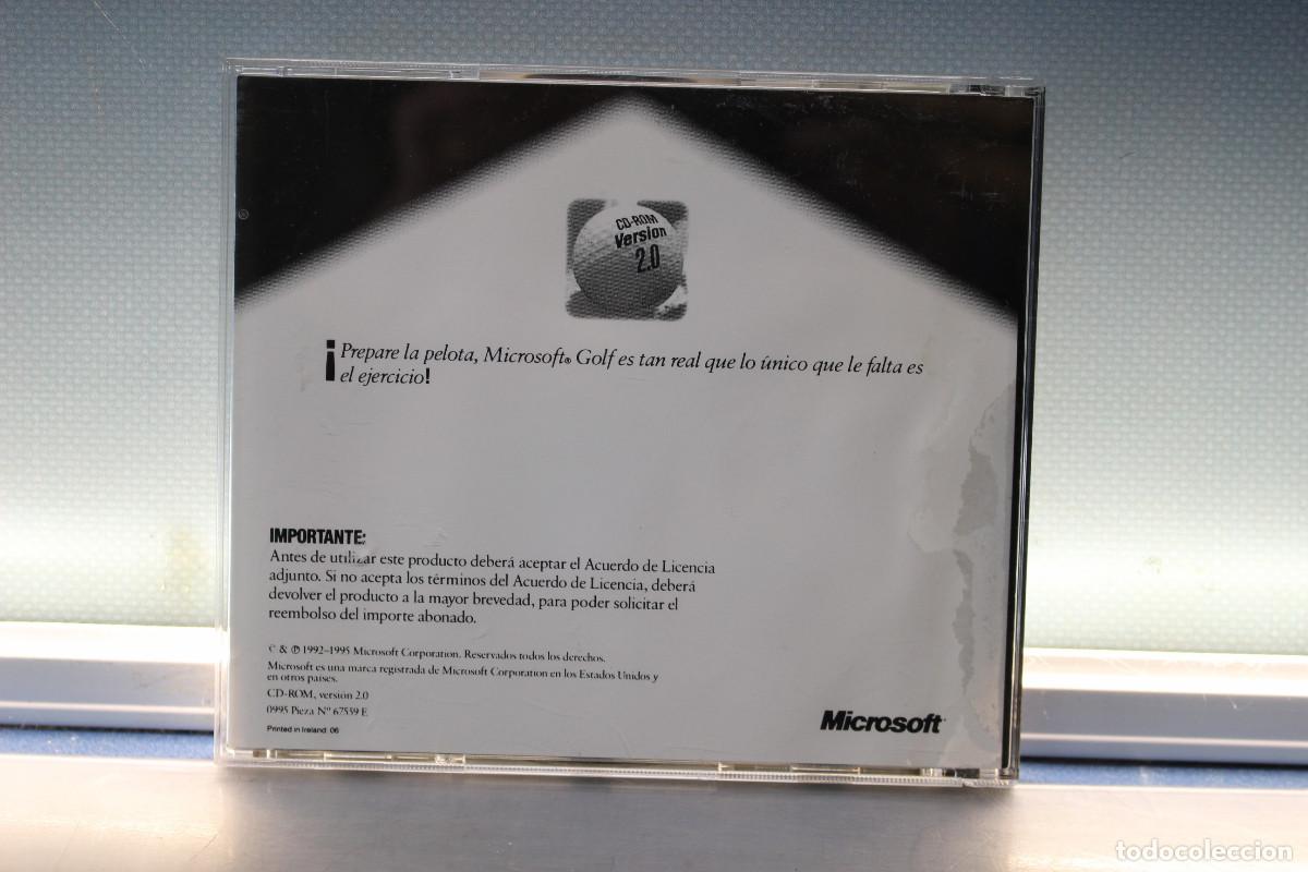 Videojuegos y consolas: Juego PC Microsoft Golf, 1995. CD-Rom, versi&oacute;n 2.0. - Foto 2