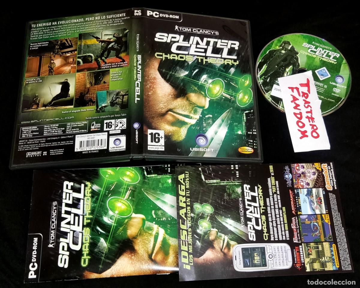 Videojuegos y consolas: SPLINTER CELL CHAOS THEORY PC PAL ESPA&Ntilde;A COMPLETO - Foto 1