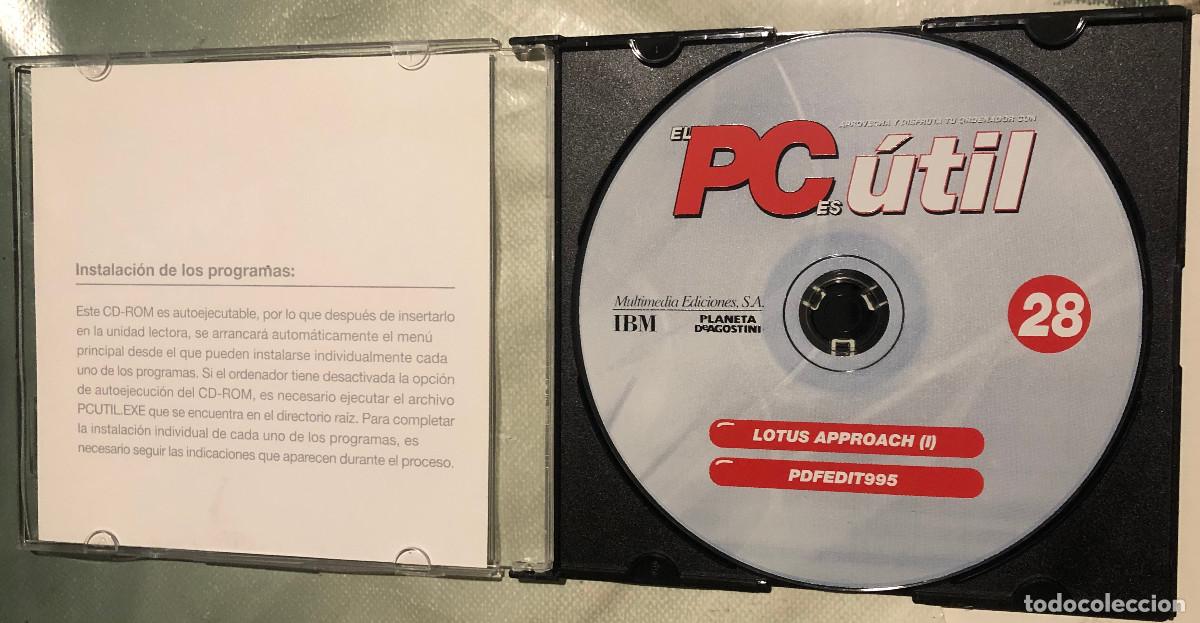 Videojuegos y consolas: Software antiguo original. PC &Uacute;til n&ordm; 28. CD-ROM. Lotus Approach (I), PDFedit995. - Foto 2