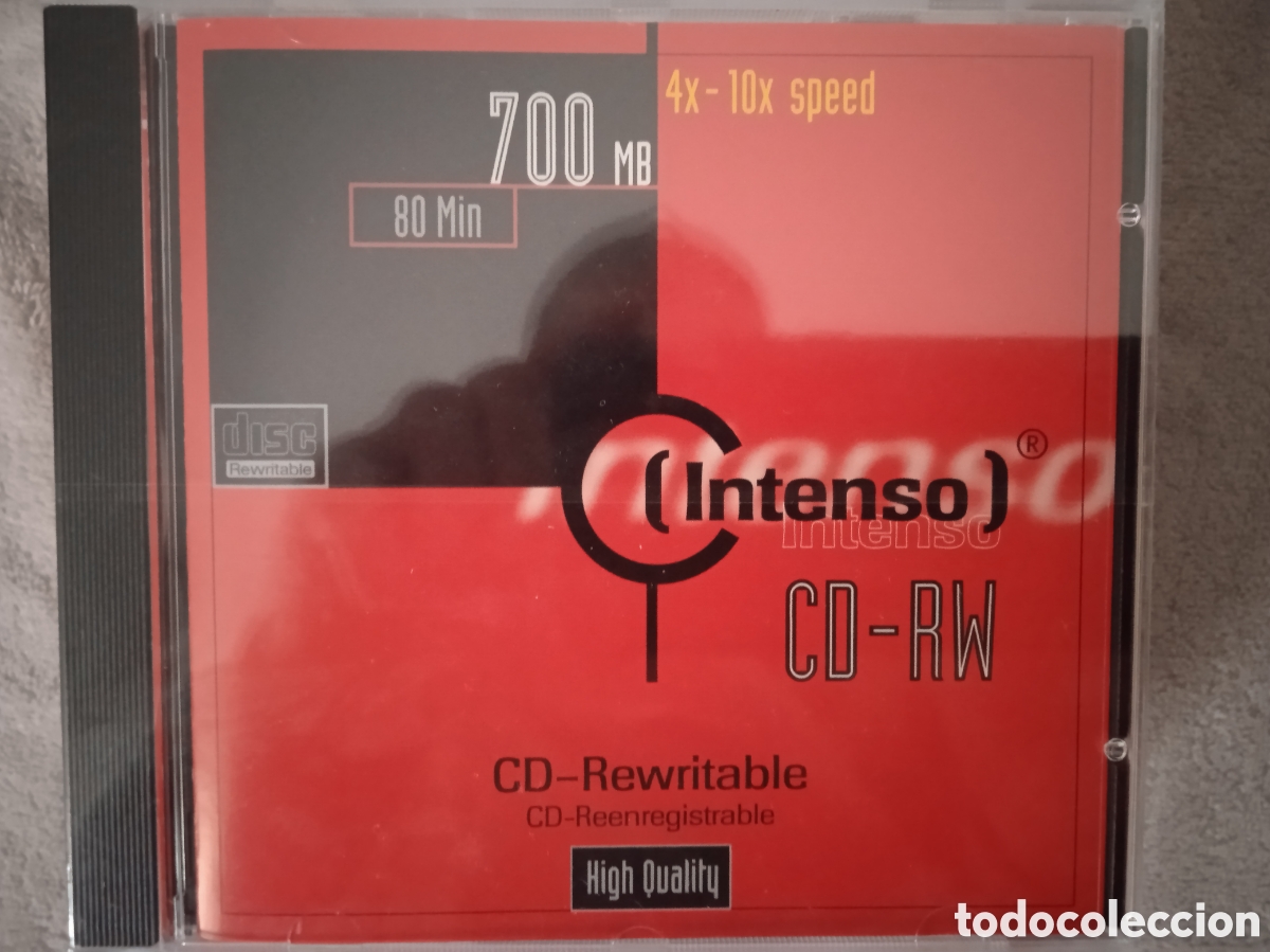 Videojuegos y consolas: 5 CDs Intenso 700Mb Regrabables RW - Foto 1