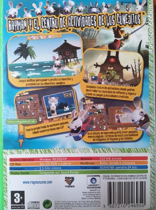 Videojuegos y consolas: RAYMAN RAVING RABBIDS - PC CD ROM - PAL ESPA&Ntilde;A - - Foto 2
