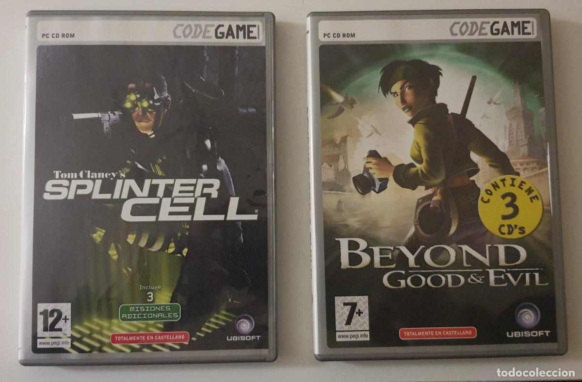 Videojuegos y consolas: RETRO - Lote CODE GAME - Tom Clancys Splinter Cell + Beyond Good & Evil - Foto 1