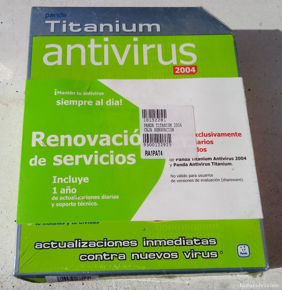 Videojuegos y consolas: Precintado. Sofware vintage inform&aacute;tica PC ANTIVIRUS PANDA TITANIUM 2004. Ver aviso abajo. - Foto 1