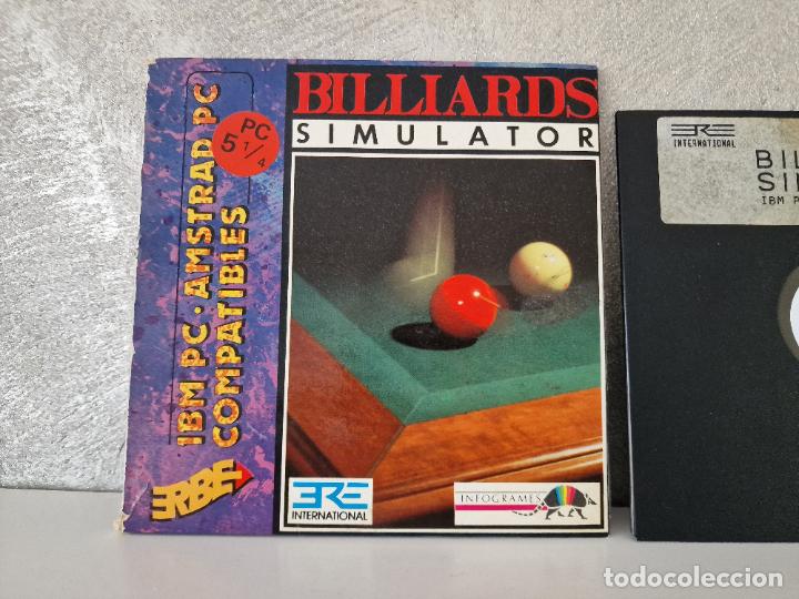 Videojuegos y consolas: BILLIARDS SIMULATOR PC 5 1/4 JUEGO DE BILLAR - Foto 2
