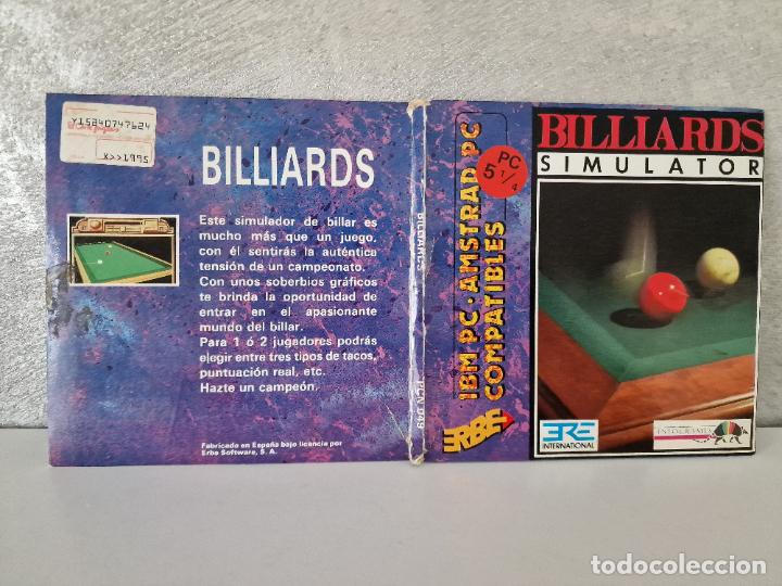 Videojuegos y consolas: BILLIARDS SIMULATOR PC 5 1/4 JUEGO DE BILLAR - Foto 8