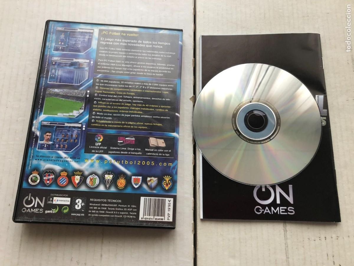 Videojuegos y consolas: PC FUTBOL 2005 - PC CD ROM - KREATEN - Foto 2