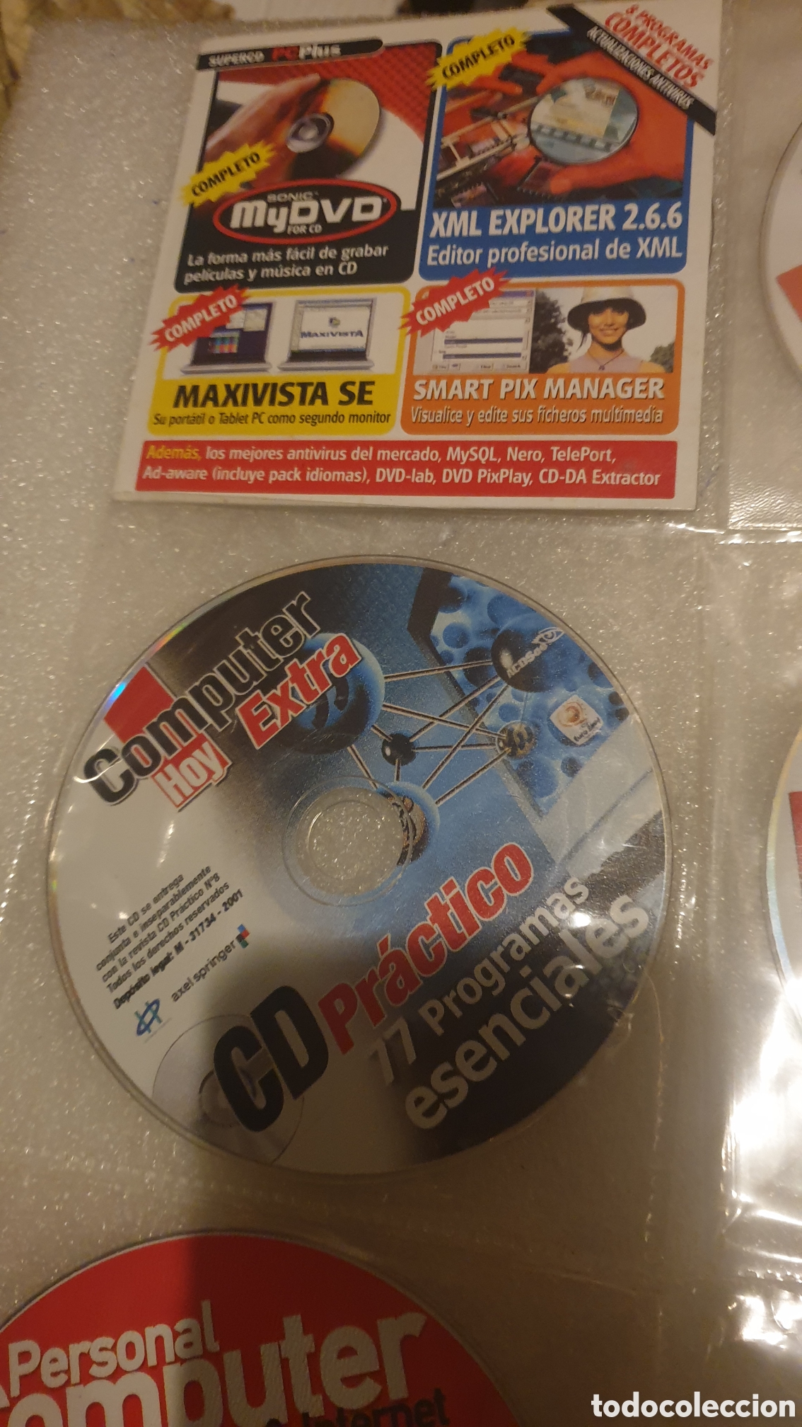 Videojuegos y consolas: Lote 7 CDs programas PC. - Foto 2