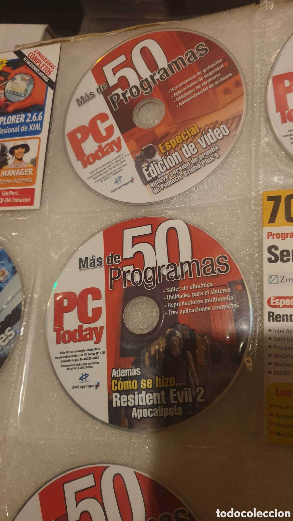 Videojuegos y consolas: Lote 7 CDs programas PC. - Foto 3