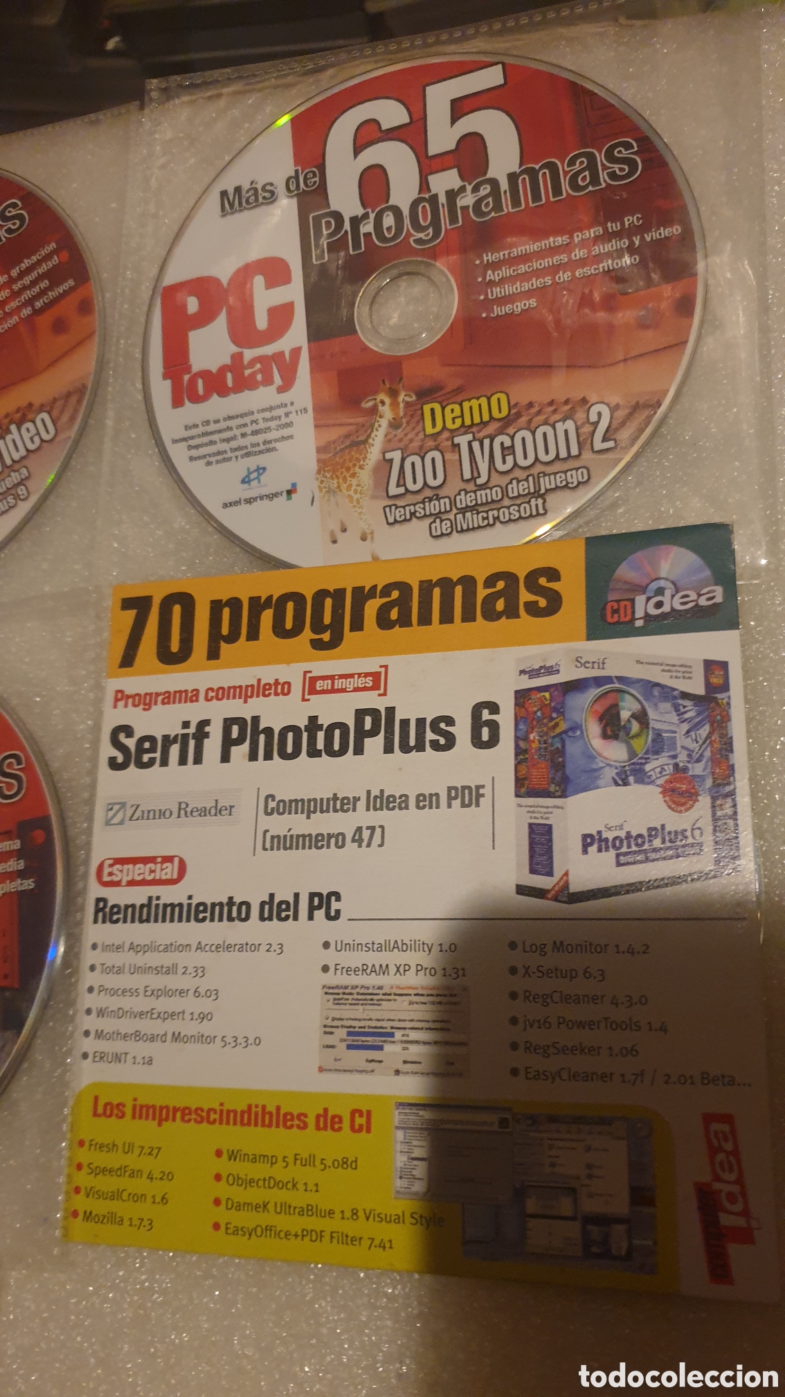Videojuegos y consolas: Lote 7 CDs programas PC. - Foto 4