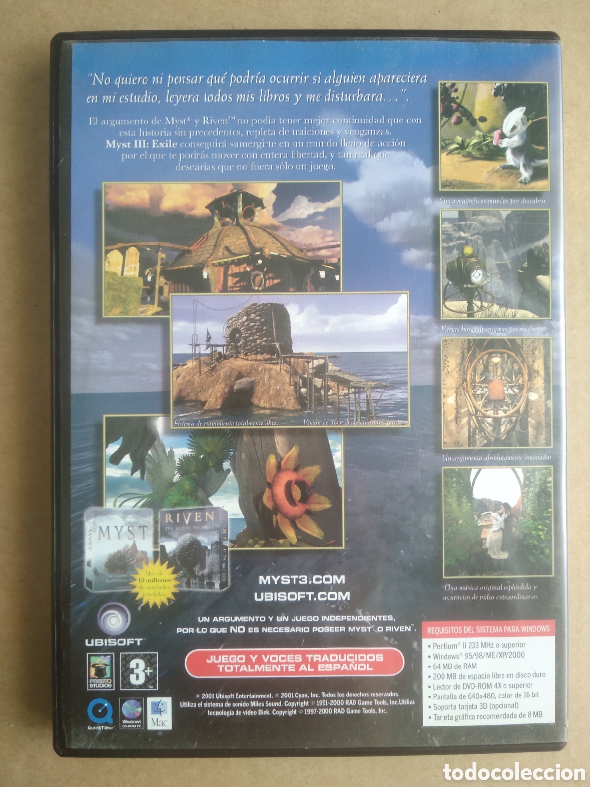 Videojuegos y consolas: Juego PC CD-Rom Myst III: Exile (Ubisoft, 2001). En espa&ntilde;ol. - Foto 2