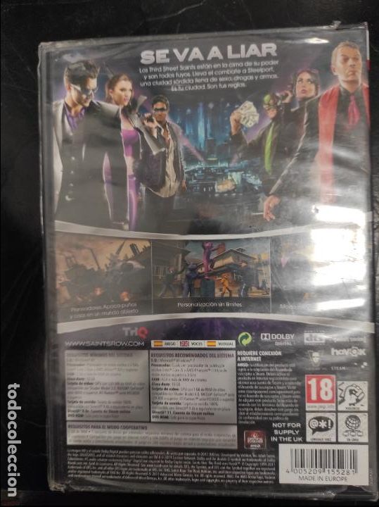 Videojuegos y consolas: Saints Row The third - PC Nuevo precintado - Foto 2