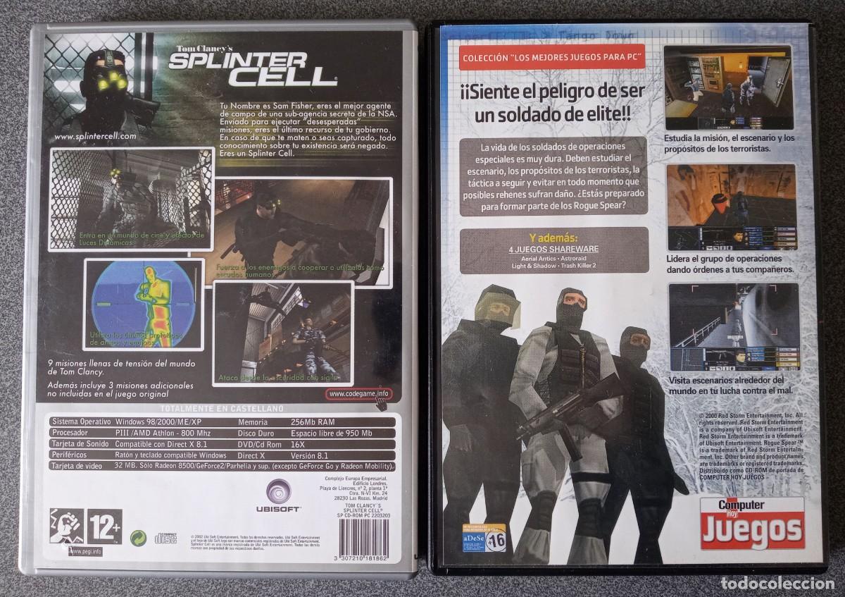 Videojuegos y consolas: Lote juegos Pc Tom Clancy&acute;s Splinter Cell Rogue Spear - Foto 5
