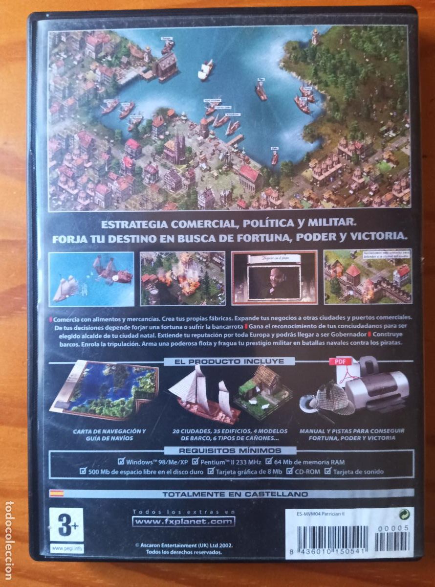 Videojuegos y consolas: PATRICIAN II - CD ROM - PAL ESPA&Ntilde;A - - Foto 3