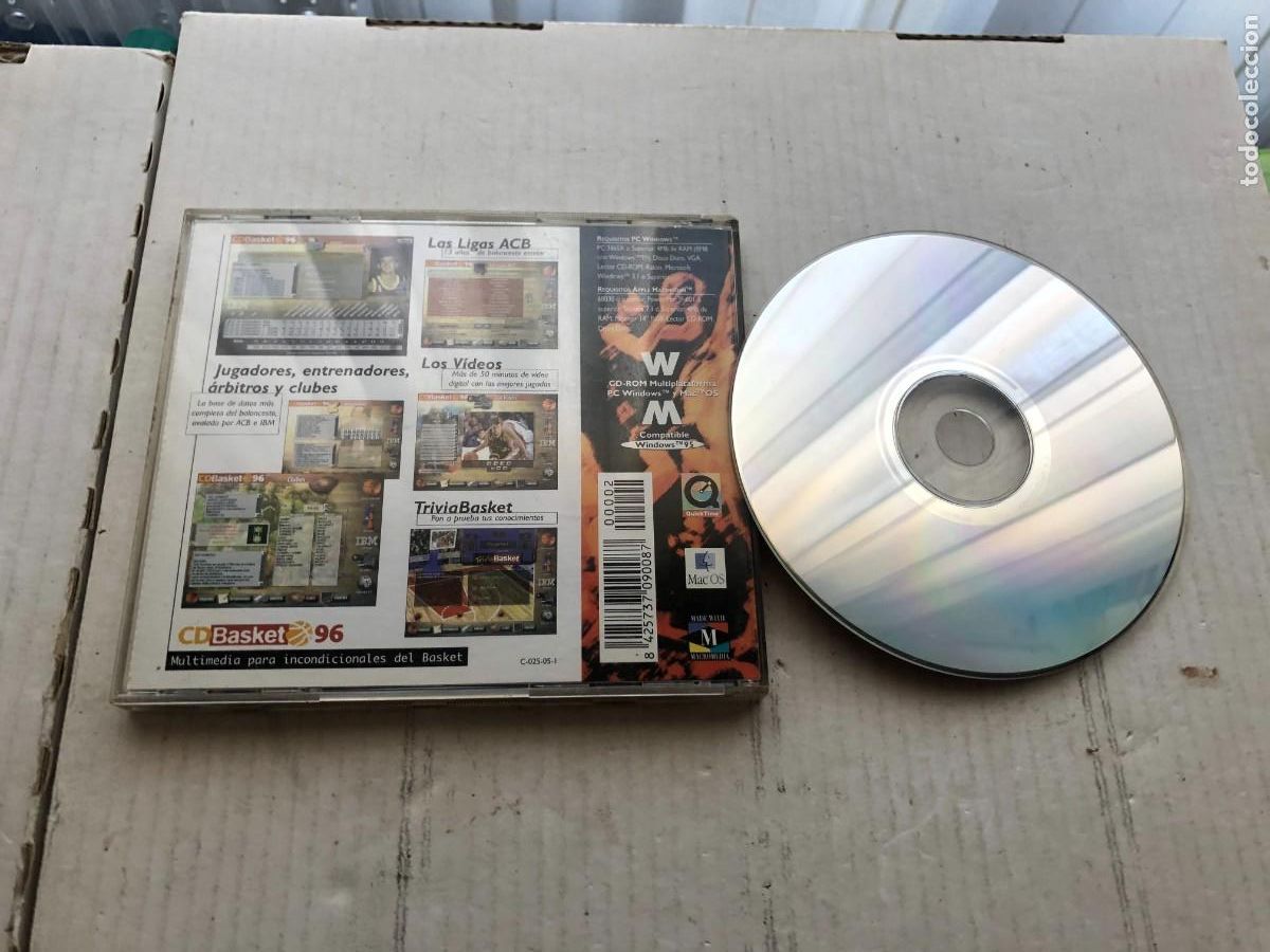 Videojuegos y consolas: CD BASKET 96 - PC MAC CD KREATEN - Foto 2