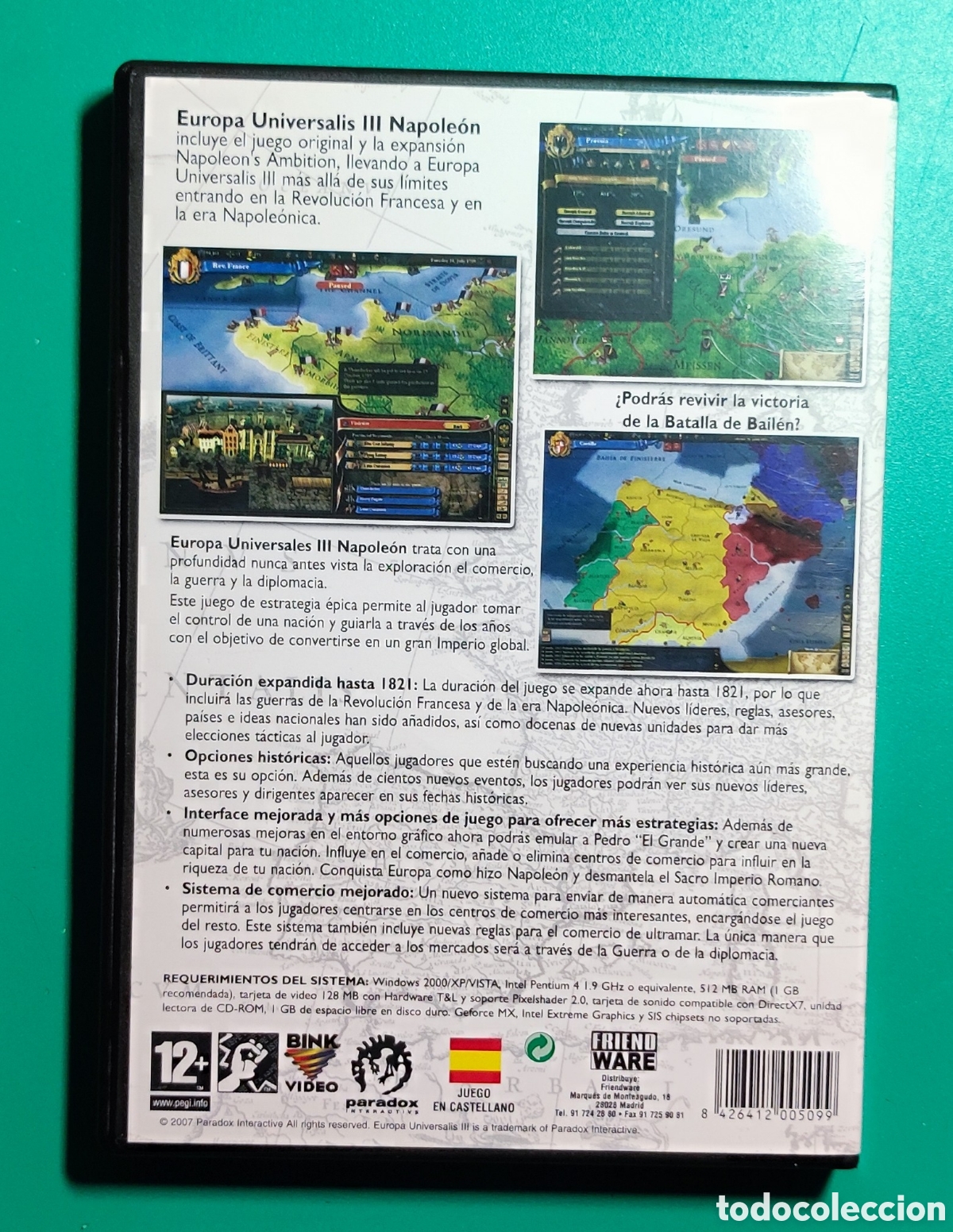 Videojuegos y consolas: PC CD-ROM Europa Universalis III. Napole&oacute;n. - Foto 3