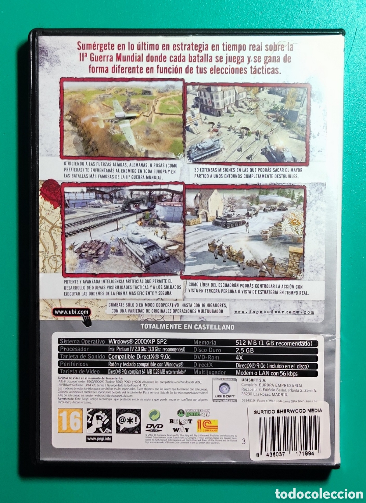 Videojuegos y consolas: PC DVD-ROM Faces of War. - Foto 3