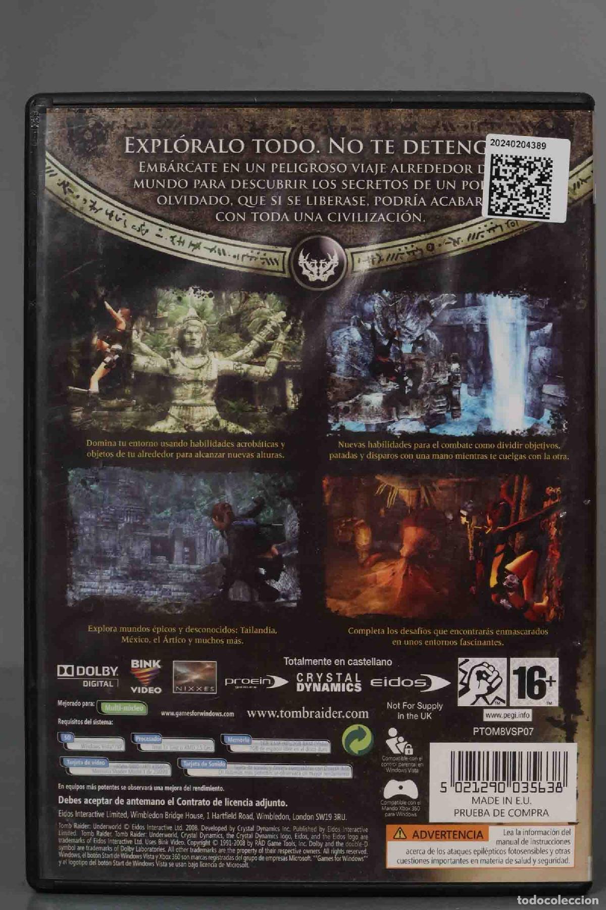 Videojuegos y consolas: PC DVD-ROM. Tomb Raider Underworld - Foto 2